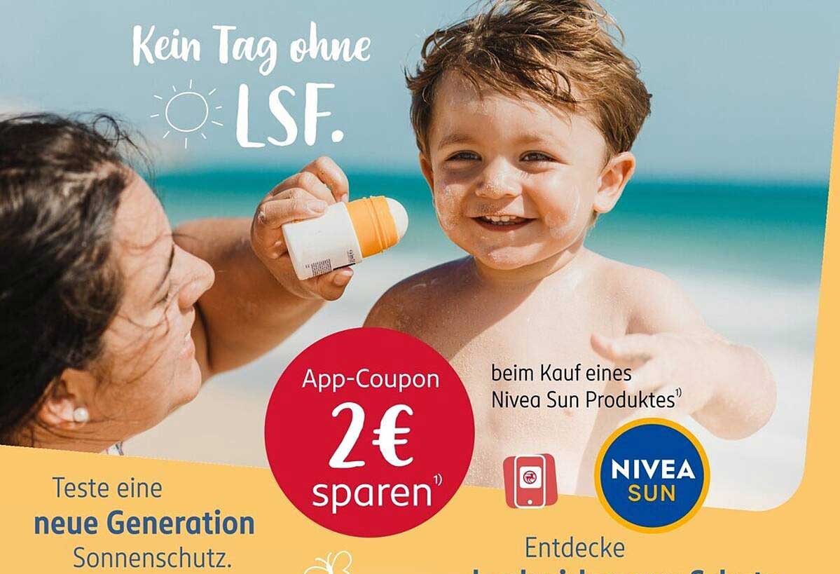 Nivea Sun Produktauswahl - Jetzt mit 2 € Rabatt!