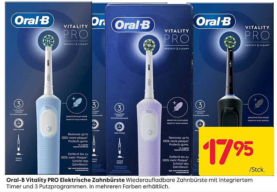 Oral-B Vitality PRO Elektrische Zahnbürste