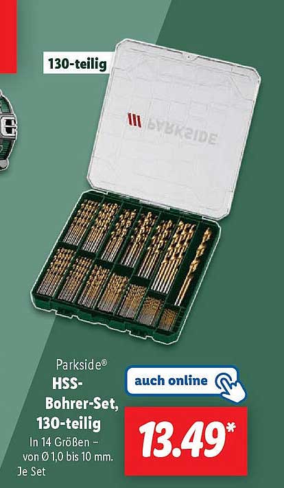 Parkside® HSS-Bohrer-Set, 130-teilig