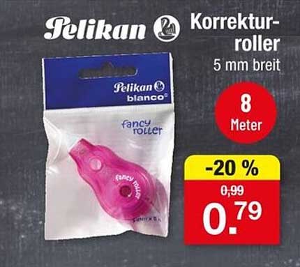Pelikan Korrektur-Roller 5 mm breit, 8 Meter