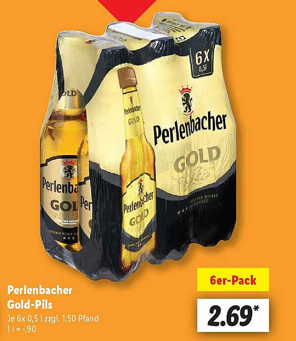 Perlenbacher Gold-Pils 6er-Pack