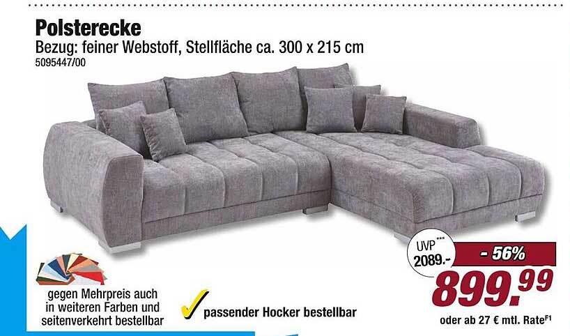 Polstercke 300 x 215 cm – Komfort trifft Stil