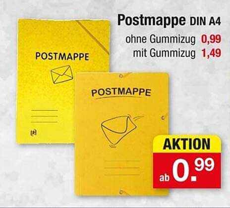 Postmappe DIN A4 - Aktion ab 0,99 €