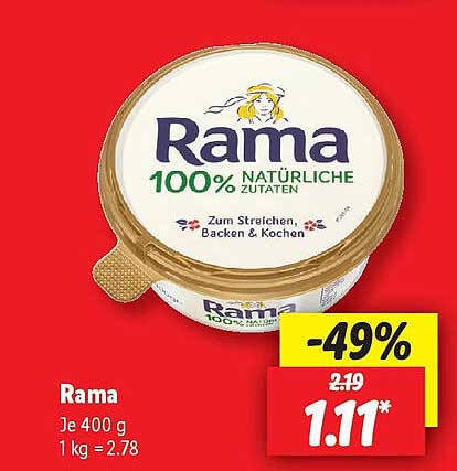 Rama 100% natürliche Zutaten - 400 g
