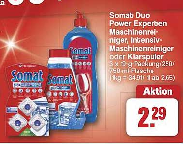 Somat Duo Power Experten Maschinenreiniger, Intensiv-Maschinenreiniger oder Klarspüler