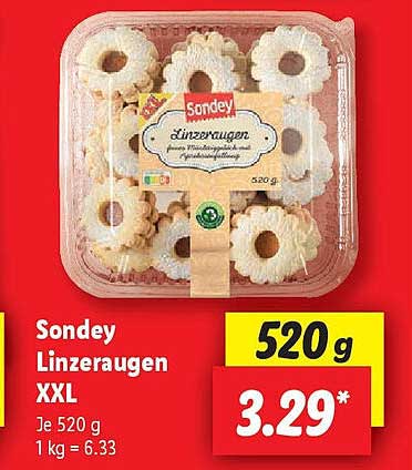Sondey Linzeraugen XXL
