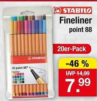 STABILO Fineliner point 88 - 20er-Pack