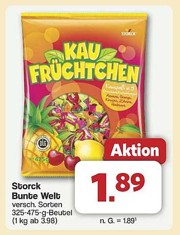 Storck Kaufrüchtchen 325-475 g - Bunte Welt