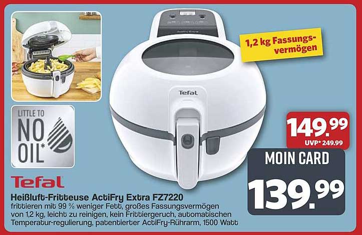 Tefal Heißluft-Fritteuse ActiFry Extra FZ7220