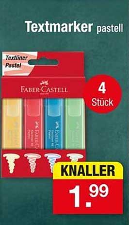Textmarker pastell 4 Stück von Faber-Castell