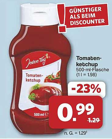 Tomatenketchup 500 ml - Jetzt zum Sonderpreis