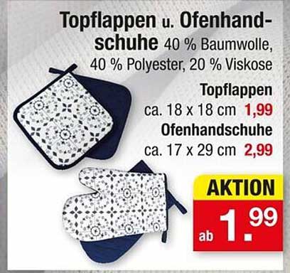 Topflappen und Ofenhandschuhe