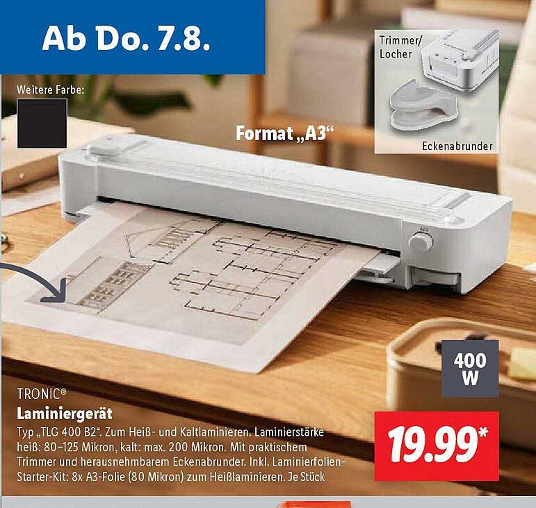 TRONIC® Laminiergerät Typ „TLG 400 B2“