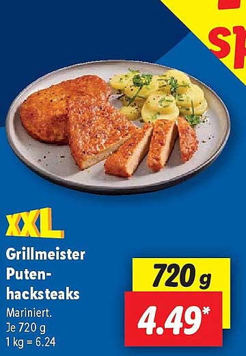xxL Grillmeister Putenhacksteaks 720 g