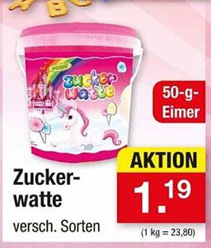Zuckerwatte - verschiedene Sorten