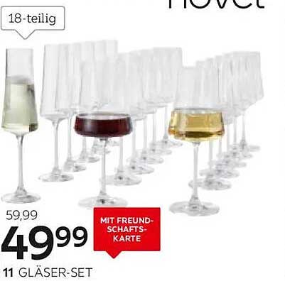 11 Gläser-Set Mit Freundschaftskarte