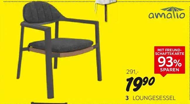 3 Loungesessel mit 93% Ersparnis - jetzt für nur 19,90 €