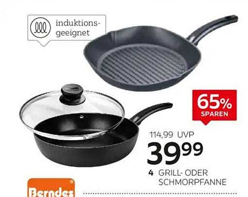 4 Grill- oder Schmorpfanne von Berndes mit Induktionsgeeignetheit