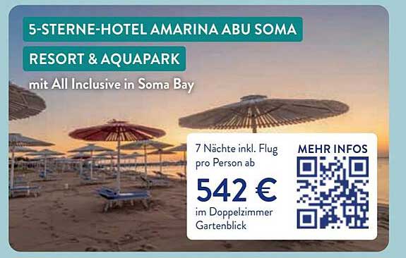 5-Sterne-Hotel Amarina Abu Soma Resort & Aquapark mit All Inclusive in Soma Bay