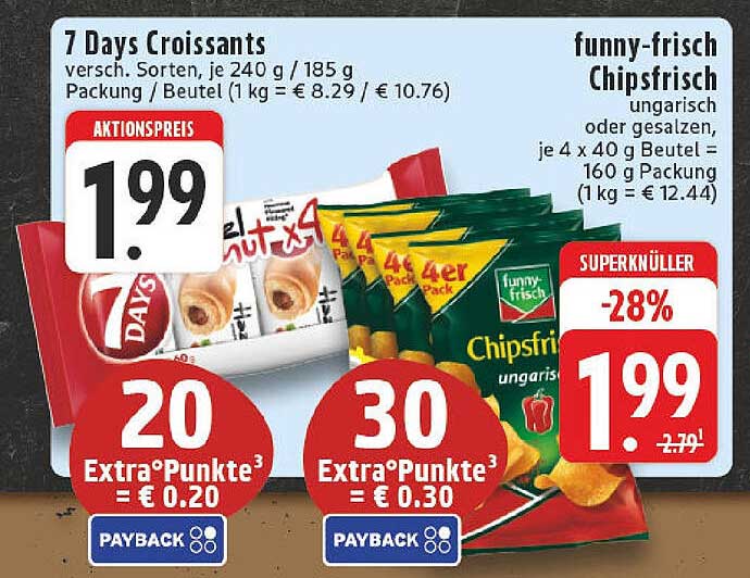 7 Days Croissants und funny-frisch Chipsfrisch
