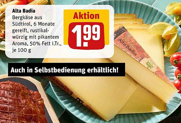 Alta Badia Bergkäse aus Südtirol, 6 Monate gereift