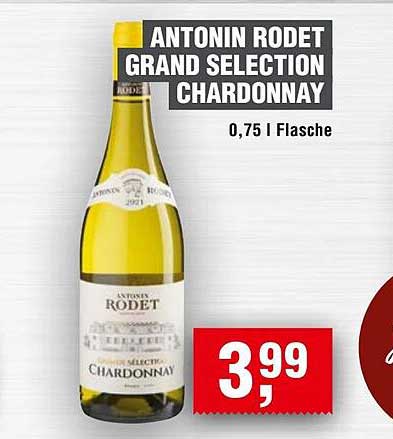 ANTONIN RODET GRAND SELECTION CHARDONNAY 0,75 l Flasche