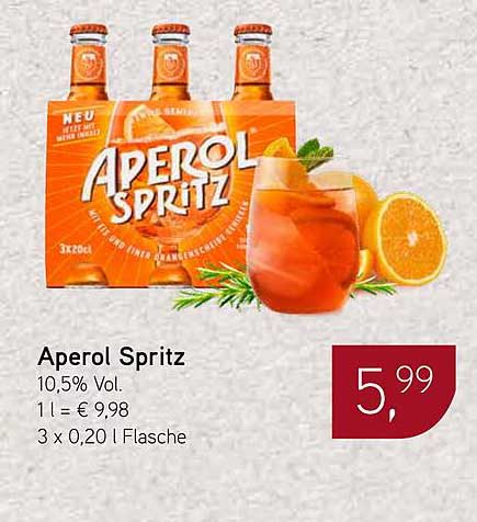 Aperol Spritz - 3 x 0,20 l Flasche