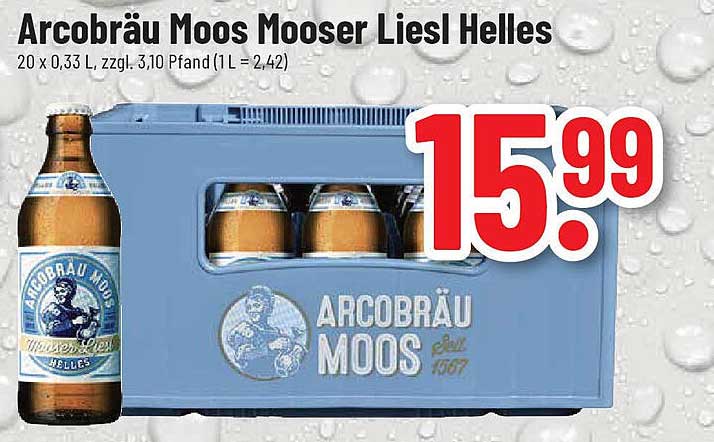 Arcobräu Moos Mooser Liesl Helles 20 x 0,33 L