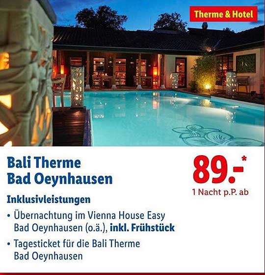 Bali Therme Bad Oeynhausen - 1 Nacht p.P. ab 89,-*