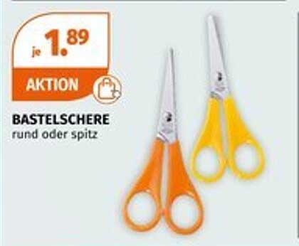 Bastelschere rund oder spitz