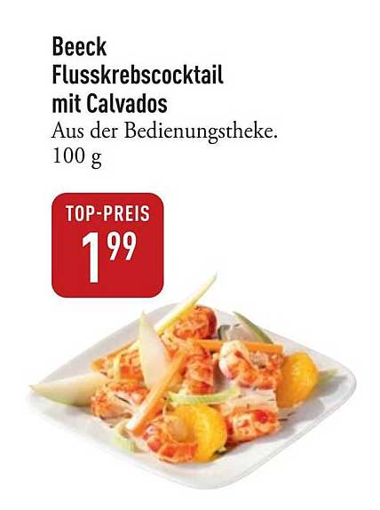 Beeck Flusskrebs Cocktail mit Calvados, 100 g