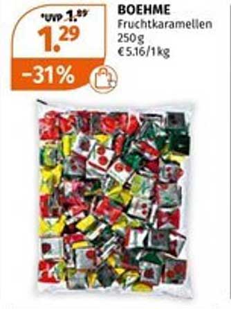 BOEHME Fruchtkaramellen 250g