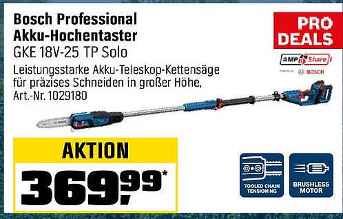 Bosch Professional Akku-Hochentaster GKE 18V-25 TP Solo
