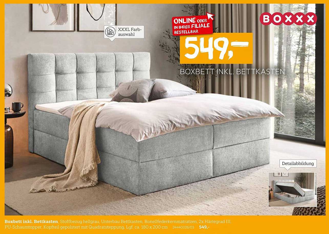 Boxbett inkl. Bettkasten