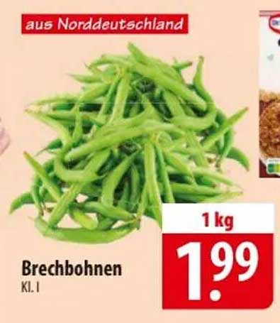 Brechbohnen aus Norddeutschland - 1 kg für nur 1,99 €