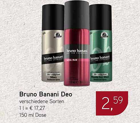 Bruno Banani Deo - verschiedene Sorten