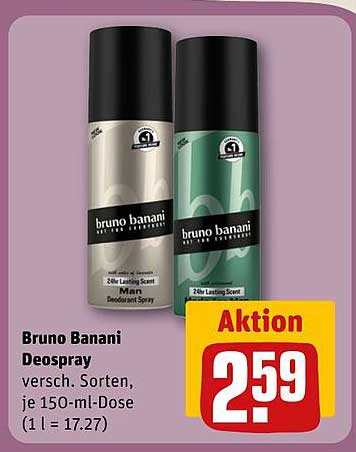 Bruno Banani Deospray - Aktionspreis für frischen Duft