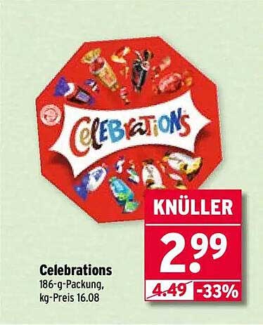 Celebrations 186-g-Packung