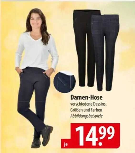 Damen-Hose verschiedene Dessins, Größen und Farben