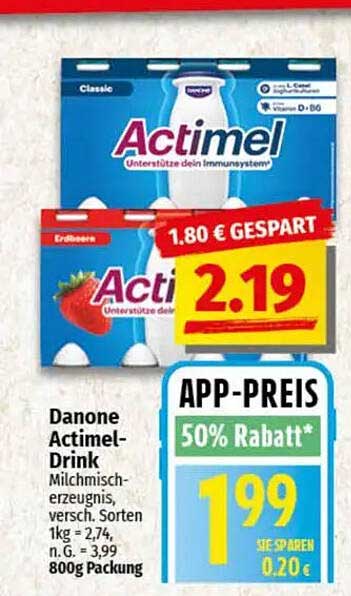 Danone Actimel-Drink – Unterstütze dein Immunsystem