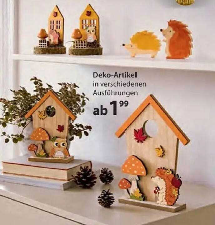 Deko-Artikel in verschiedenen Ausführungen