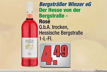Der Hesse von der Bergstraße - Rosé Q.b.A. trocken 1-L-Fl.