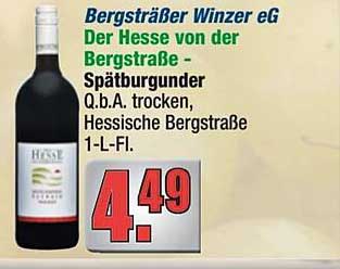 Der Hesse von der Bergstraße - Spätburgunder Q.b.A. trocken