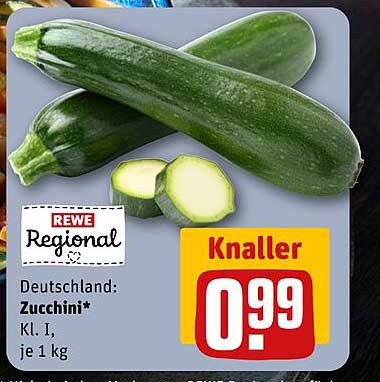 Deutschland: Zucchini, Kl. I, je 1 kg