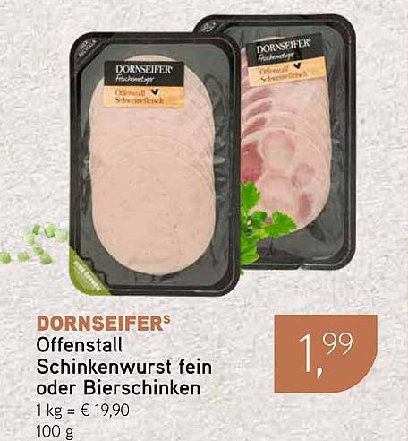 DORNSEIFER® Offentestall Schinkenwurst fein oder Bierschinken