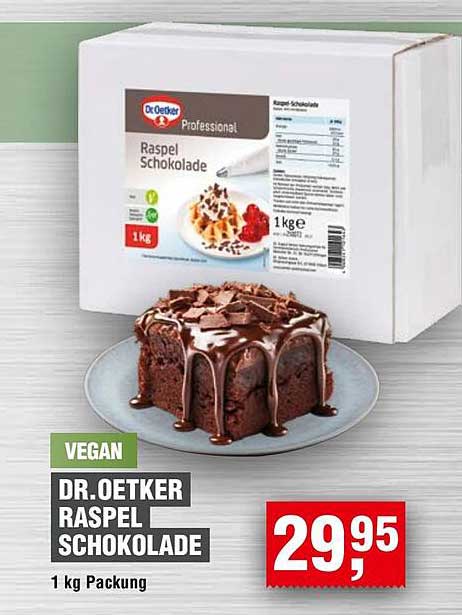 Dr. Oetker Raspel Schokolade 1 kg Packung