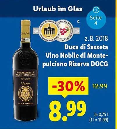 Duca di Sasseta Vino Nobile di Montepulciano Riserva DOCG 2018