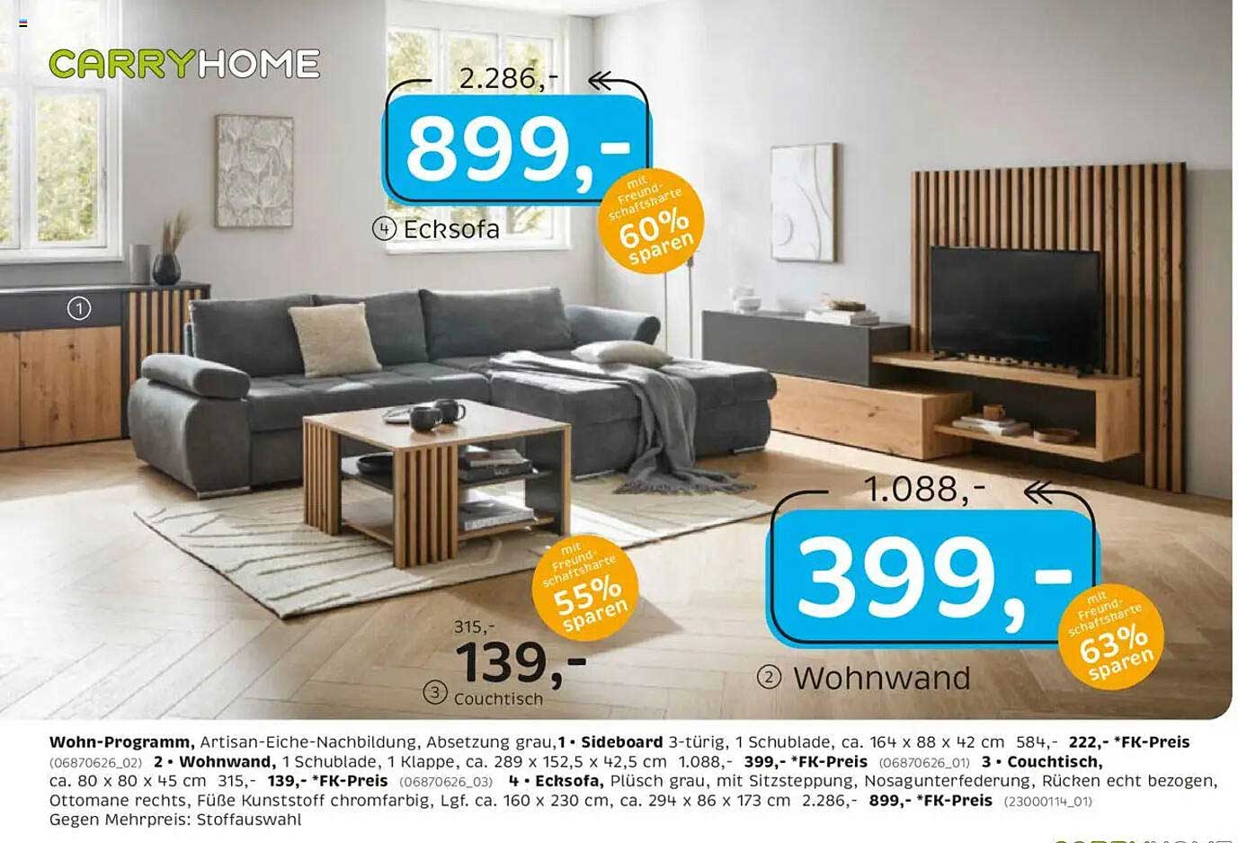 Ecksofa und Wohnwand im Set – Großartiges Angebot bei XXXLutz