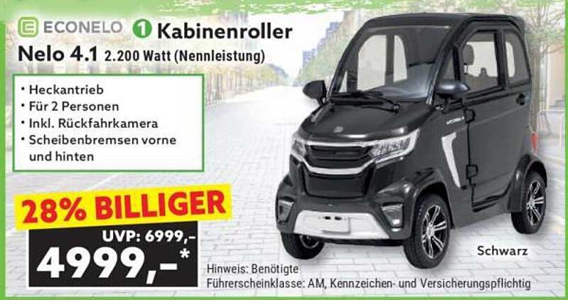 Econelo Kabinenroller Nelo 4.1 - 2.200 Watt (Nennleistung)