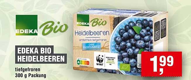 EDEKA BIO Heidelbeeren 300 g Packung